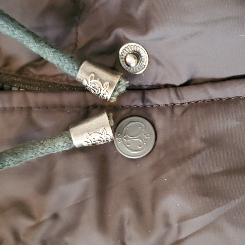 Juicy Couture Black Quilted Puffer Coat Sz Small - Picture 7 of 8